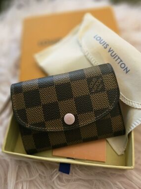 LOUIS VUITTON Rosalie Coin Purse in Damier Ebene